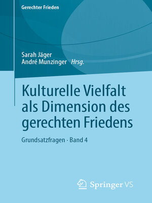 cover image of Kulturelle Vielfalt als Dimension des gerechten Friedens